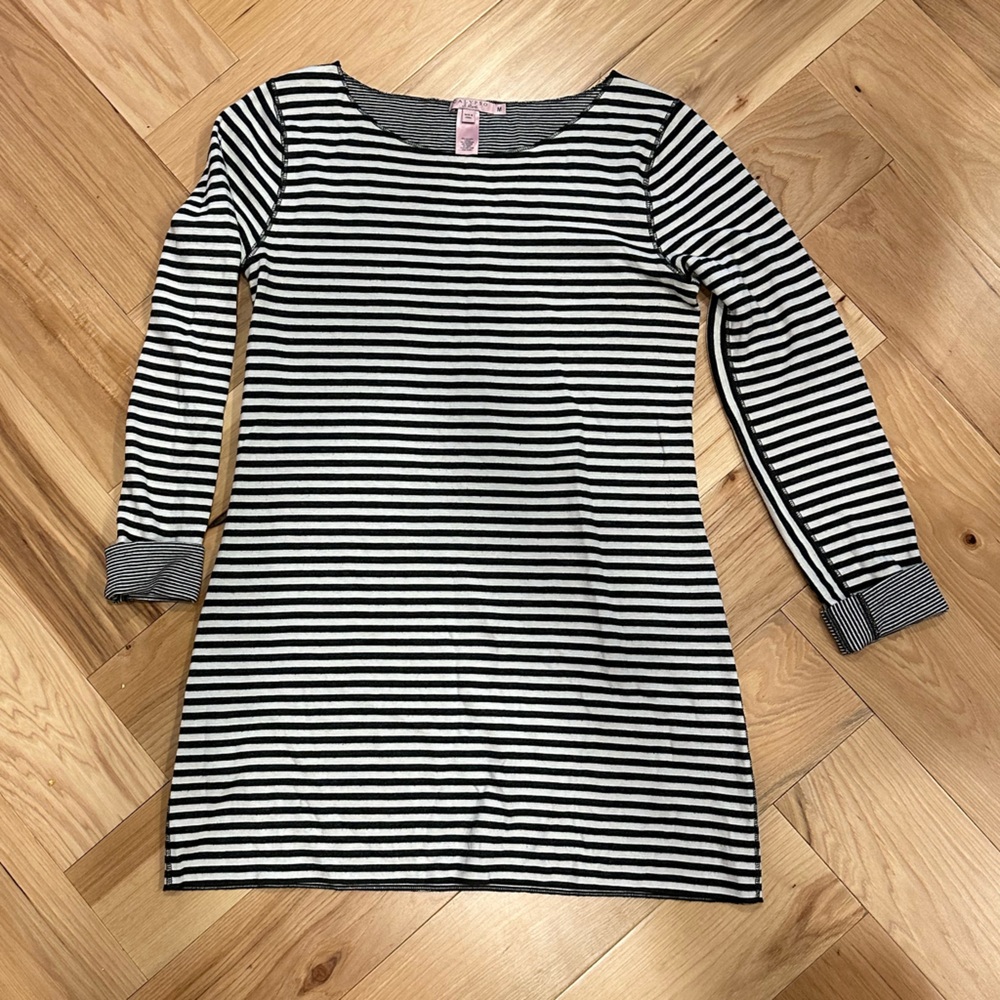 Calypso St. Barth Black and White Striped Dress